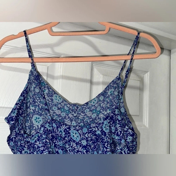American Eagle Blue Floral Top with Spaghetti Straps - Picture 8 of 8